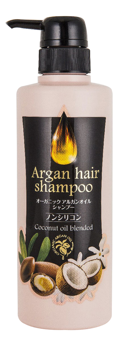 

Шампунь для волос с маслом арганы и кокоса Argan Hair Shampoo 450мл