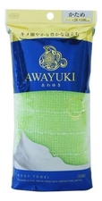 OHE Массажная мочалка для тела жесткая Awayuki Body Towel (салатовая)