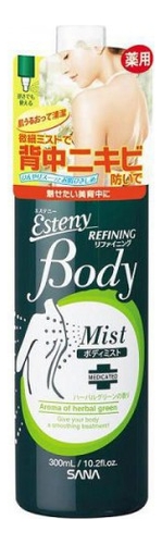 

Лосьон-спрей для проблемной кожи тела Esteny Body Refining Mist 300мл (аромат свежих трав)