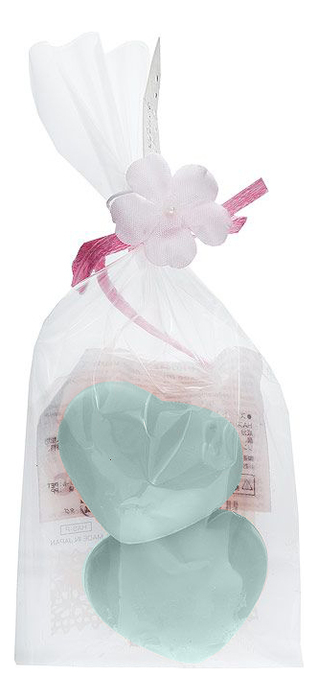 Мыло косметическое Сердца Sweet Heart Soap 2*13г: Мыло голубое