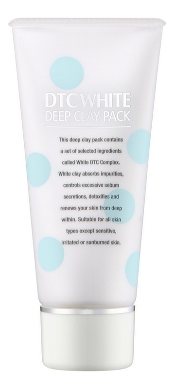 Маска-пленка для лица Dtc White Deep Clay Pack 80г