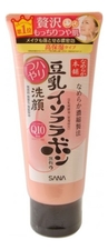 SANA Пенка для умывания и снятия макияжа с коэнзимом Q10 Soy Milk Moisture Cleansing Wash 150г