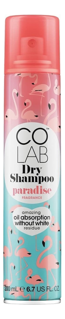 

Сухой шампунь для волос прозрачный Paradise 200мл (кокосовый аромат)