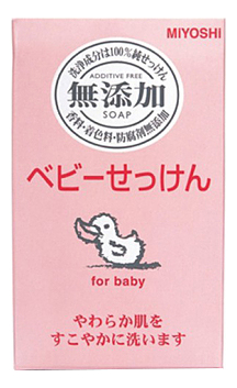 

Мыло туалетное для всей семьи на основе натуральных компонентов Additive Free Soap For Baby 80г
