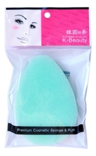 K-Beauty Спонж-губка косметический для очищения кожи лица Капля 1шт (двухслойный)