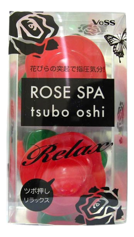 цена Массажер для точечного массажа тела и стоп Rose Spa Tsubo Oshi Relax 2шт (роза)