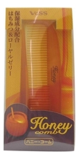 VESS Расческа для увлажнения и придания блеска волосам с медом и маточным молочком пчел Honey Comb (складная)