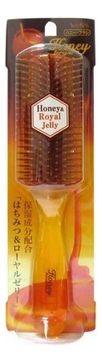 Щетка массажная для увлажнения и придания блеска волосам с медом и маточным молочком Honey Royal Jelly