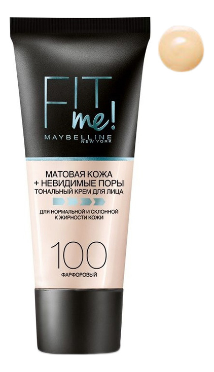 

Тональный крем Fit Me! 30мл: 100 Фарфоровый, Тональный крем Fit Me! 30мл
