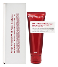 Recipe For Men Защитный крем для лица Moisturizer Facial SPF15 75мл