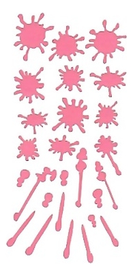 Наклейки для лица Splasheets Playsheet : Pink от Randewoo