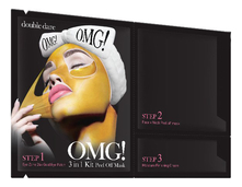 Double Dare OMG! Система для обновления кожи лица 3 In 1 Peel Off Mask (патч д/век 4,4г + маска д/лица 10г + крем д/лица 2г)