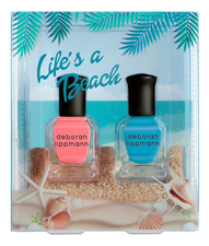 Deborah Lippmann Набор лаков для ногтей Life's A Beach 2*8мл (The Tide Is High + Break 4 Love)