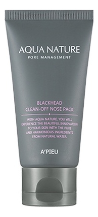 

Маска-пленка от черных точек Aqua Nature Blackhead Clean-Off Nose Pack 50мл