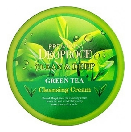 Крем для лица очищающий с экстрактом зеленого чая Premium Clean  Deep Green Tea Cleansing Cream 300г