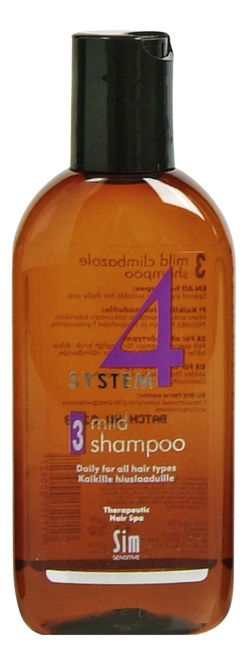 

Шампунь No 3 для профилактики волос System 4 Mild Shampoo: Шампунь 100мл, Шампунь No 3 для профилактики волос System 4 Mild Shampoo