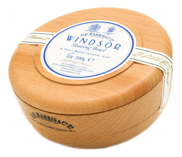 Твердое мыло для бритья в чаше из бука Shaving Bowl 100г: Windsor (цитрус)