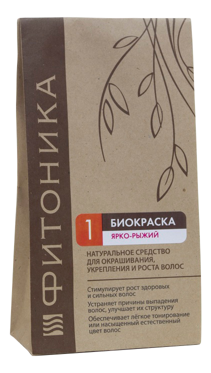 

Биокраска для волос Фитоника 150г: No1 Красно-рыжий, Биокраска для волос Фитоника 150г