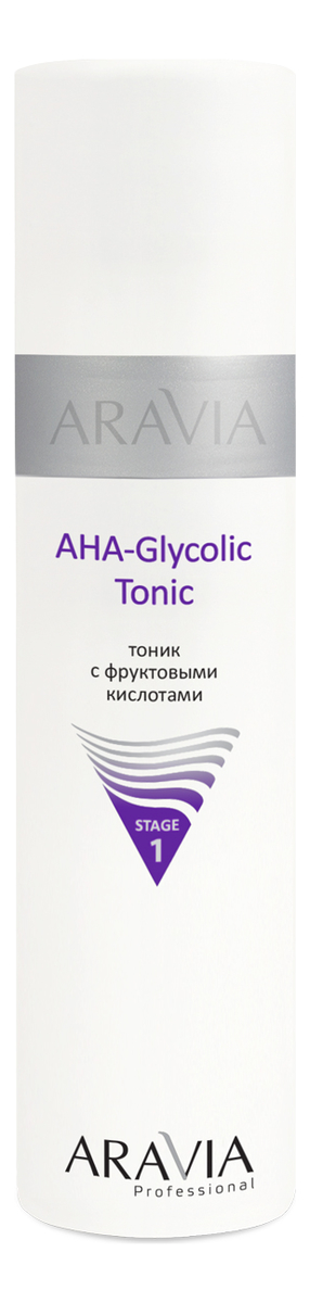 Тоник для лица с фруктовыми кислотами Professional AHA-Glycolic Tonic Stage 1 250мл тоник для лица с фруктовыми кислотами professional aha glycolic tonic stage 1 250мл