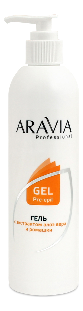 Купить Гель для обработки кожи перед депиляцией с экстрактом алоэ вера и ромашки Professional Gel Pre-Epil 300мл, Aravia
