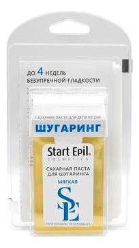 Набор для шугаринга Start Epil (сахарная паста в картридже Мягкая 100г + бумажные полоски)