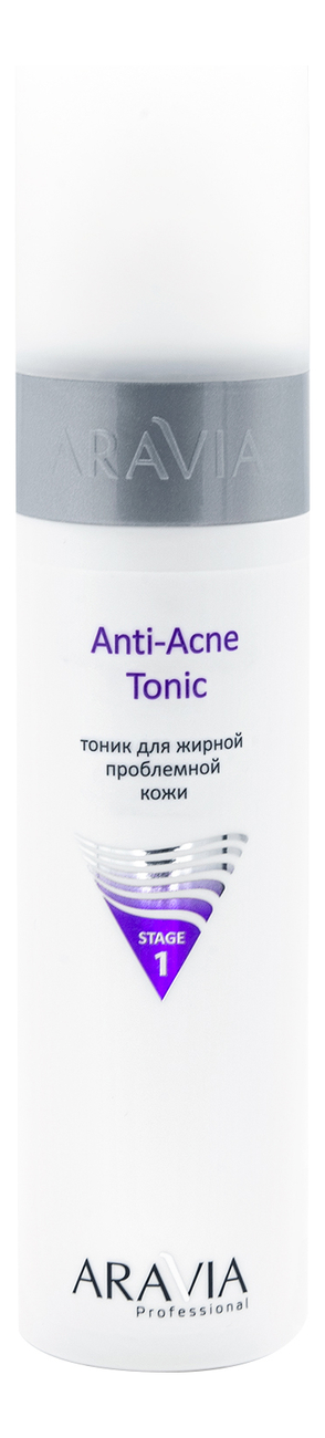 Купить Тоник для жирной проблемной кожи лица Professional Anti-Acne Tonic Stage 1 250мл, Aravia