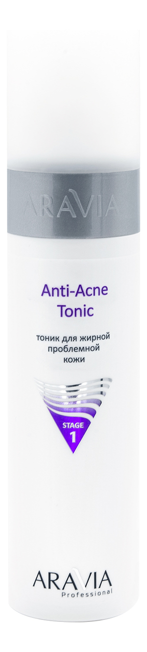 Тоник для жирной проблемной кожи лица Professional Anti-Acne Tonic Stage 1 250мл успокаивающий тоник для жирной и проблемной кожи face care anti acne tonic 250мл