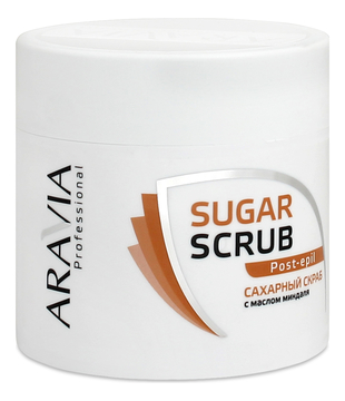 Сахарный скраб для тела с маслом миндаля Professional Sugar Scrub Post-Epil 300мл