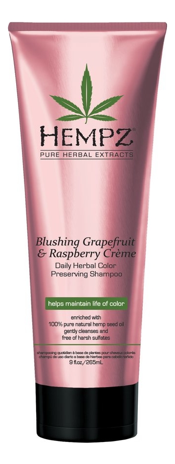 

Шампунь для окрашенных волос Blushing Grapefruit & Raspberry Creme Shampoo 265мл (грейпфрут и малина)