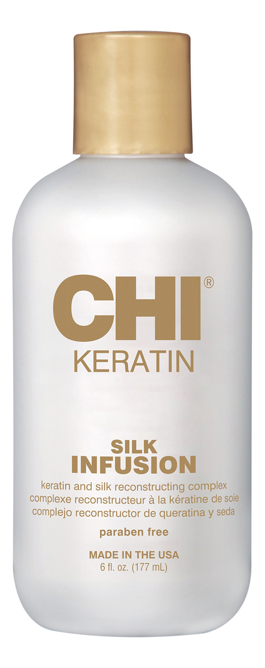 Кератиновый шелк для волос Keratin Silk Infusion: Шелк 177мл chi keratin silk infusion шелк с кератином 15 мл