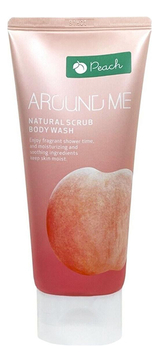Скраб для тела Around Me Natural Scrub Peach Body Wash 200мл