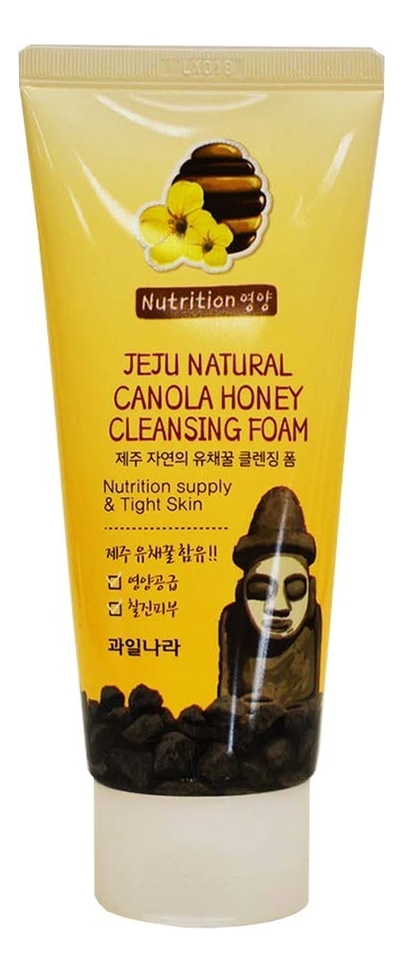 Купить Пенка для умывания Jeju Natural Canola Honey Cleansing Foam 120г, Welcos