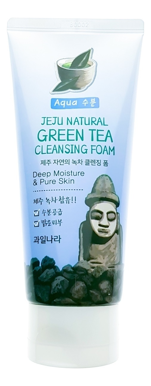 Пенка для умывания Jeju Natural Green Tea Cleansing Foam 120г, Welcos  - Купить