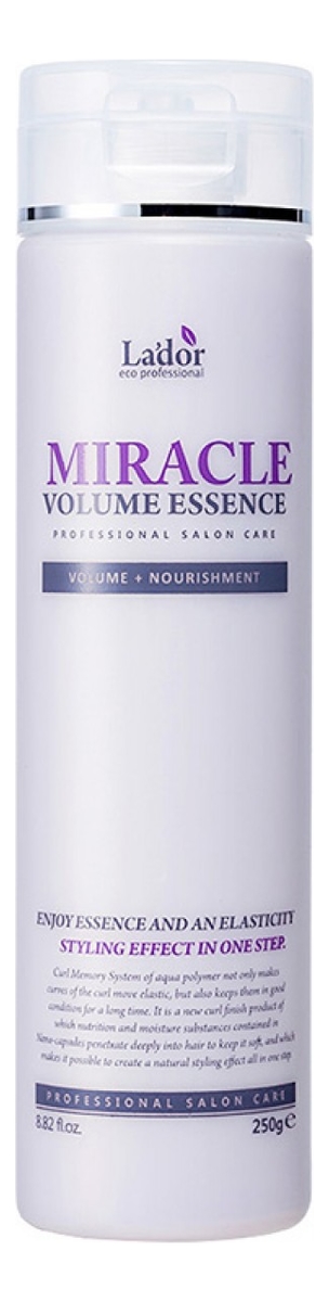 

Увлажняющая эссенция для фиксации и объема волос Miracle Volume Essence 250г