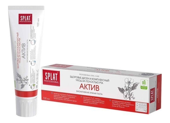 

Зубная паста Актив Professional Oral Care: Паста 100мл, Зубная паста Актив Professional Oral Care