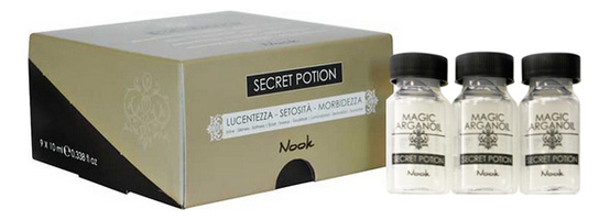 Купить Интенсивный уход для волос Секретное снадобье с маслом арганы и кератином Magic Arganoil Secret Potion: Интенсивный уход 9*10мл, Nook