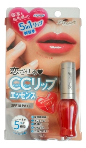 Блеск для губ 5 в 1 Lovetulle Pure Liquid Rouge SPF18 PA++: Прозрачно-красный