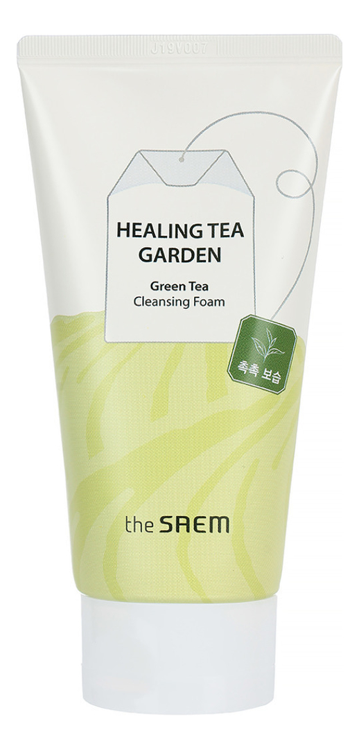 Пенка для лица с экстрактом зеленого чая Healing Tea Garden Green Tea Cleansing Foam: Пенка 150мл пенка для умывания с экстрактом чая ройбуш healing tea garden rooibos tea cleansing foam пенка 150мл