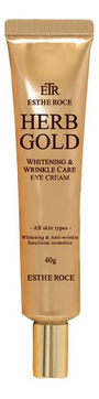 Крем для век омолаживающий Estheroce Herb Gold Whitening Wrinkle Care Eye Cream 40г