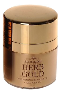 Крем для лица омолаживающий Estheroce Herb Gold Whitening & Wrinkle Care Cream 50мл набор для лица с золотом estheroce herb gold whitening