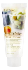 3W CLINIC Крем для рук с экстрактом оливы Moisturize Olive Hand Cream 100мл