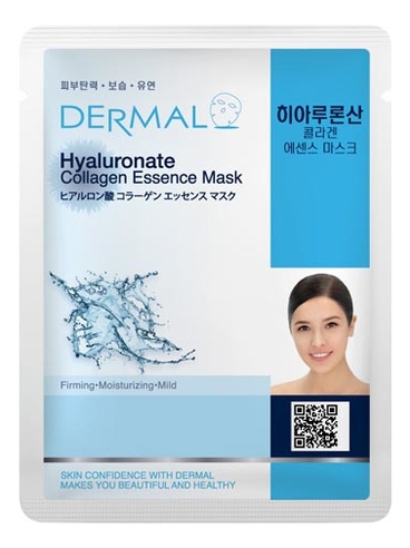 

Тканевая маска для лица Hyaluronate Collagen Essence Mask 23г (гиалуроновая кислота и коллаген)