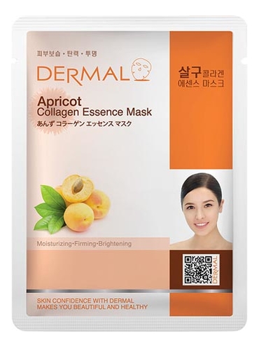 

Тканевая маска для лица Apricot Collagen Essence Mask 23г (абрикос и коллаген)