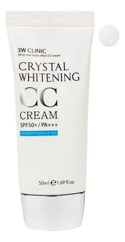 

Осветляющий CC крем для лица Crystal Whitening Cream SPF50 PA+++ 50мл: 01 Glitter Beige, Осветляющий CC крем для лица Crystal Whitening Cream SPF50 PA+++ 50мл