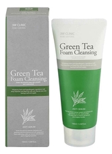 3W CLINIC Пенка для умывания с экстрактом зеленого чая Anti Sebum Green Tea Foam Cleansing 100мл