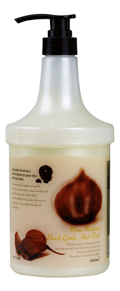 

Маска для волос с экстрактом черного чеснока More Moisture Black Garlic Hair Pack: Маска 1000мл, Маска для волос с экстрактом черного чеснока More Moisture Black Garlic Hair Pack