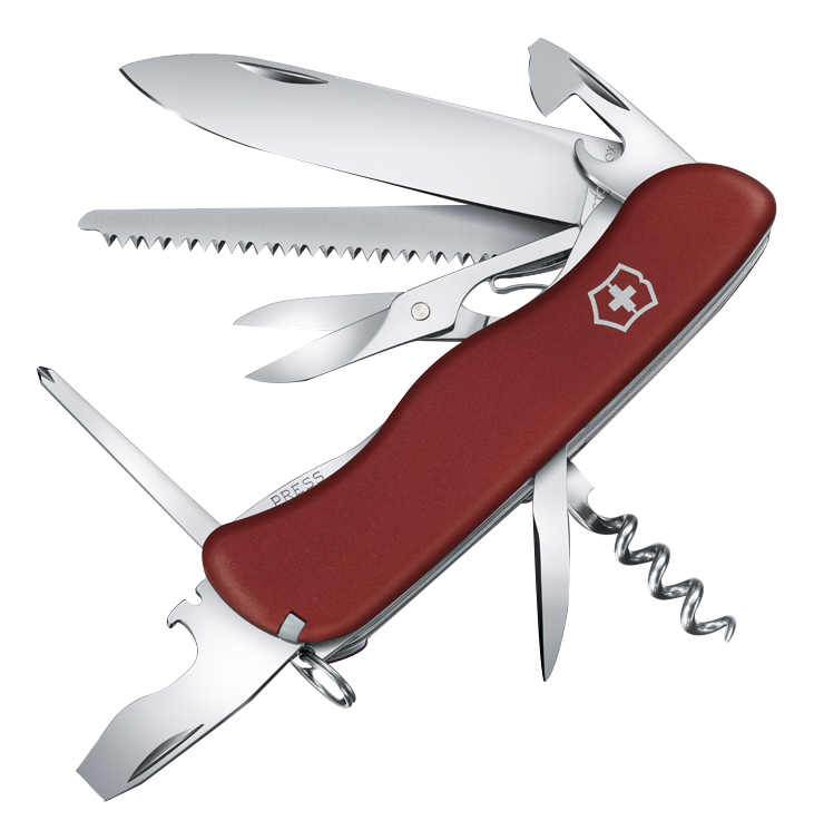 Нож перочинный Outrider 111мм 14 функций (красный)