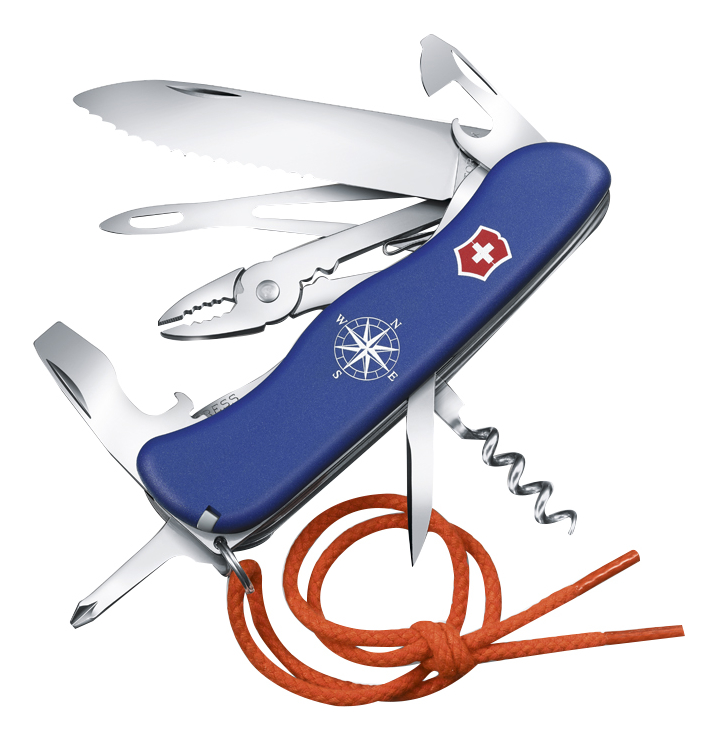 

Нож перочинный Skipper 111мм 18 функций (синий)