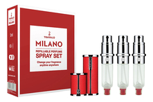 Travalo Набор Milano Refillable Perfume Spray (сменная капсула 3*5мл + футляр)