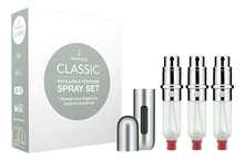 Travalo Набор Classic Refillable Perfume Spray (сменная капсула 3*5мл + футляр)